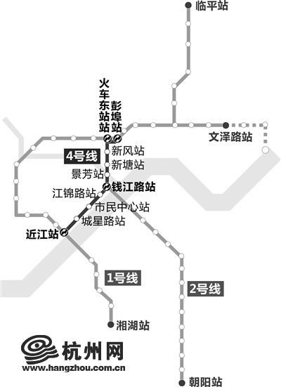 杭州地铁4号线马上就要来了! 力争春节前开通试运营